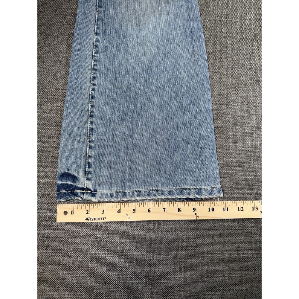 Aeropostale Authentic‎ Flare Jeans Women's 11/12L Distressed Light Wash Y2K - Picture 8 of 9